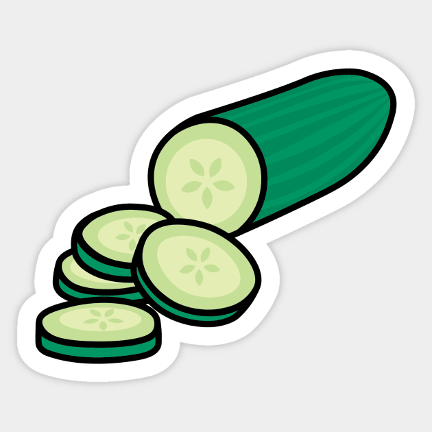 Cucumber Sticker by christiwilbert